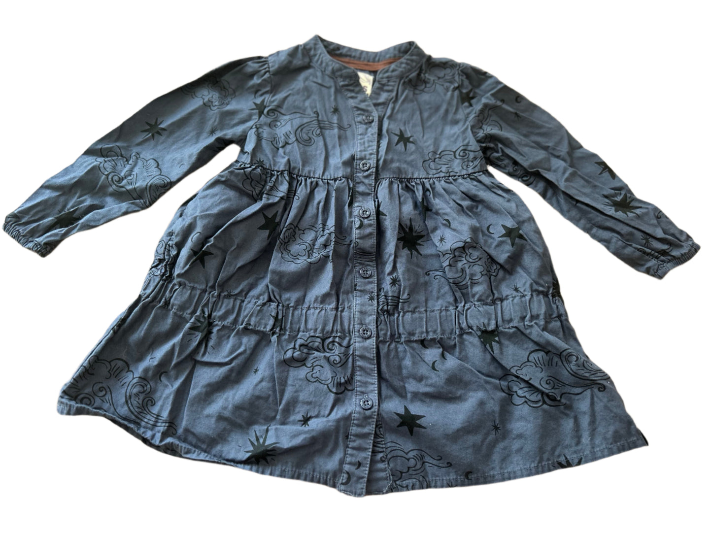 Jurk met lange mouwen - Maat 80 (9-12M)