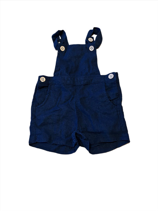 Marineblauwe jumpsuit - maat 74 (6-9M)
