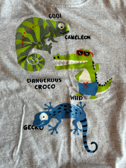 Grijs Cool Chameleon Shirt - maat 92 (18-24M)