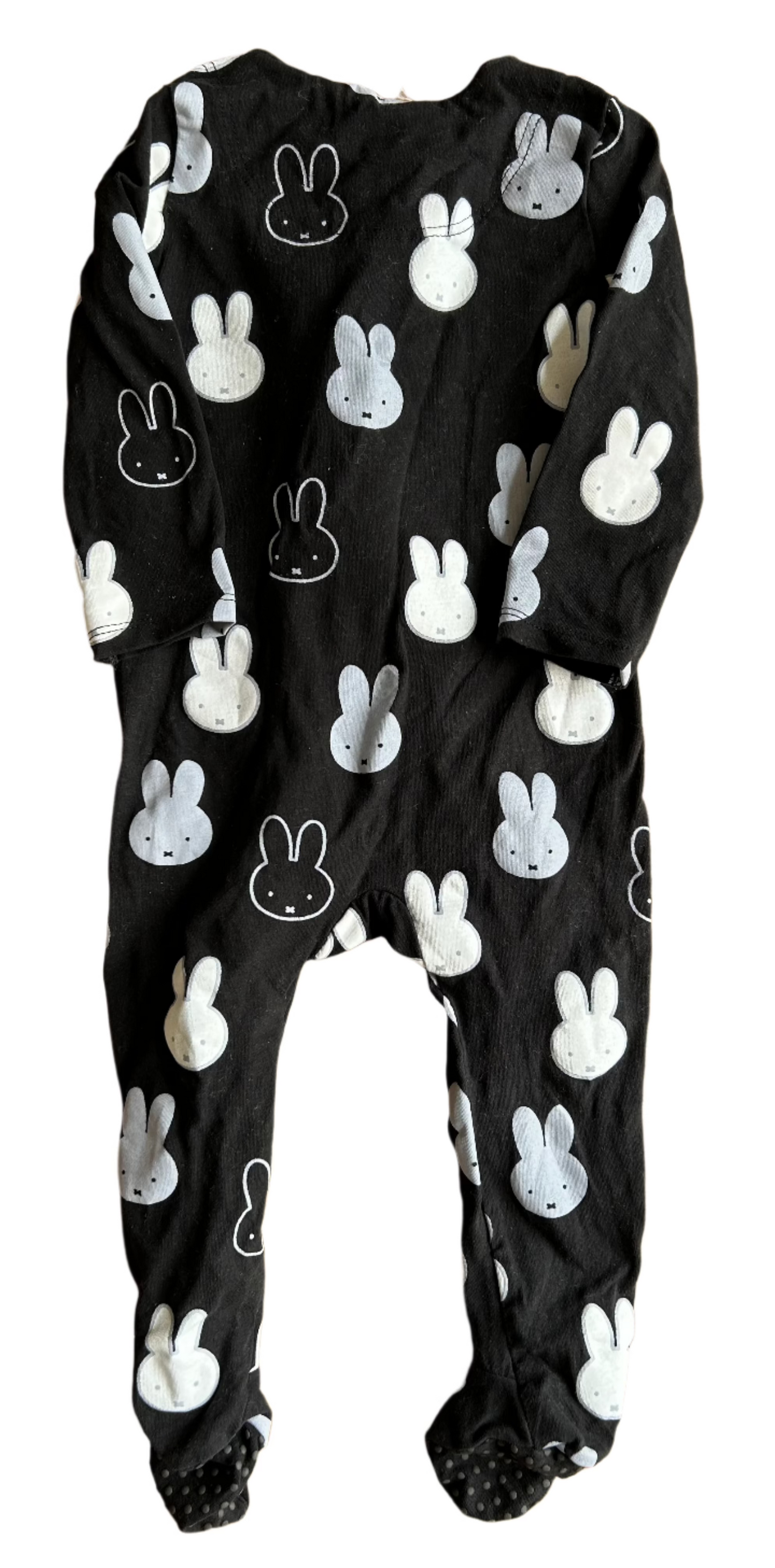 Lange mouwen zwarte Nijntje jumpsuit - maat 74-80 (6-12M)