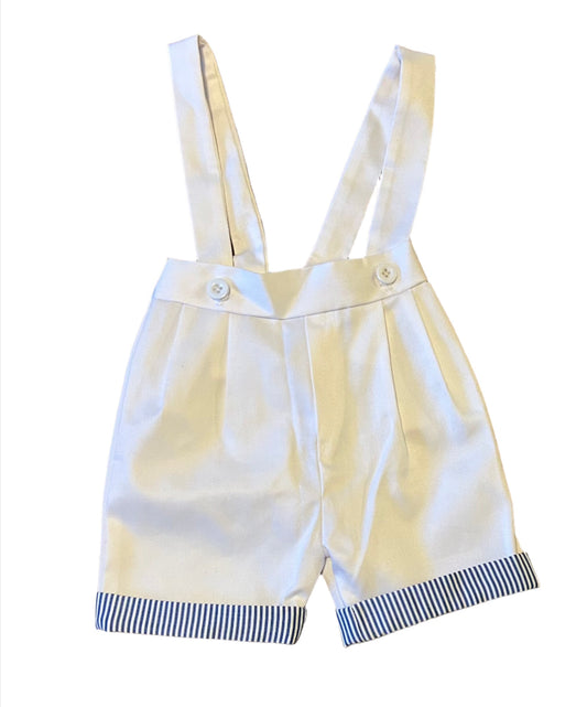Baby Boy Shorts with Suspenders and Shirt - size 68 (4-6M)