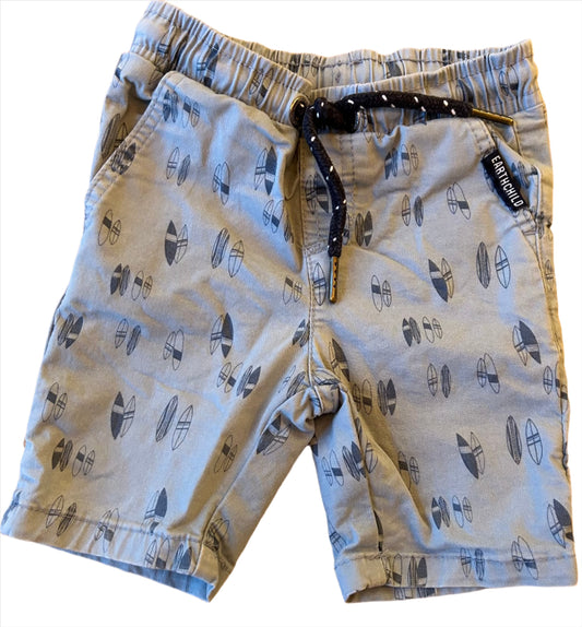 Blauwe shorts met surfplankdetail - maat 92 (18-24M)