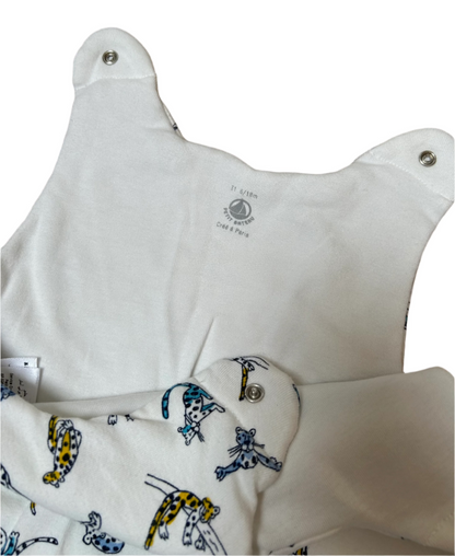 Petit Bateau Slaapzak met luipaardprint TOG 1.0 - maat 6-18 maanden