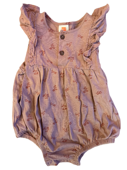 Donkerroze babymeisjesromper - maat 74 (6-9M)