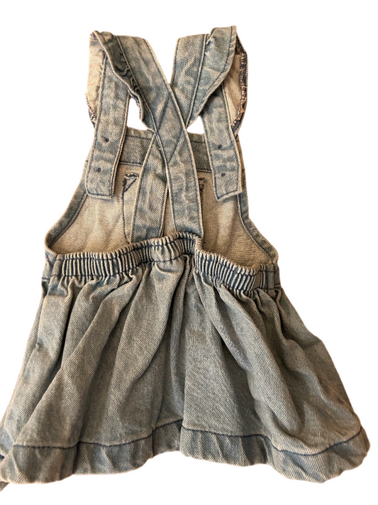 Baby Girl Jean Dress - size 62 (2-4M)