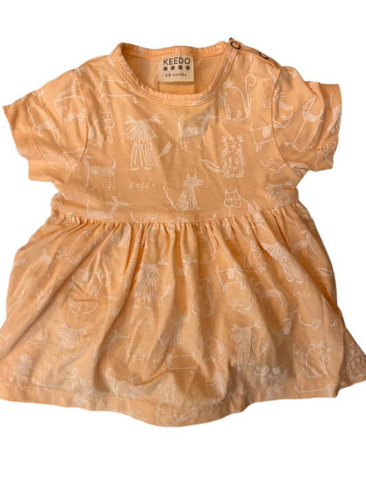 Baby Girl Dress with Bottoms - size 68 (3-6M)