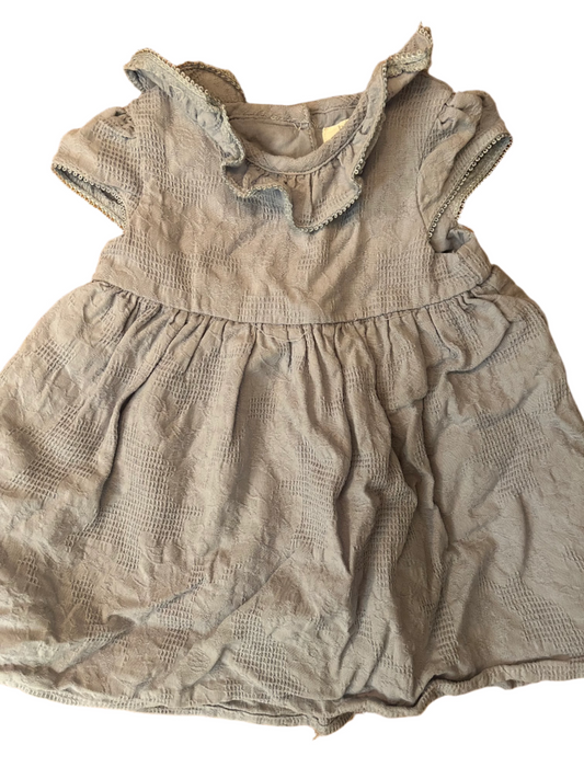 Lichtblauwe babymeisjesjurk - maat 68 (3-6M)