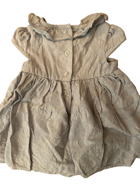 Lichtblauwe babymeisjesjurk - maat 68 (3-6M)