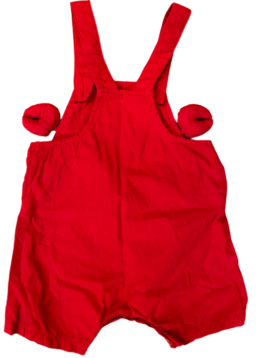 Rode baby jumpsuit - maat 68 (3-6M)