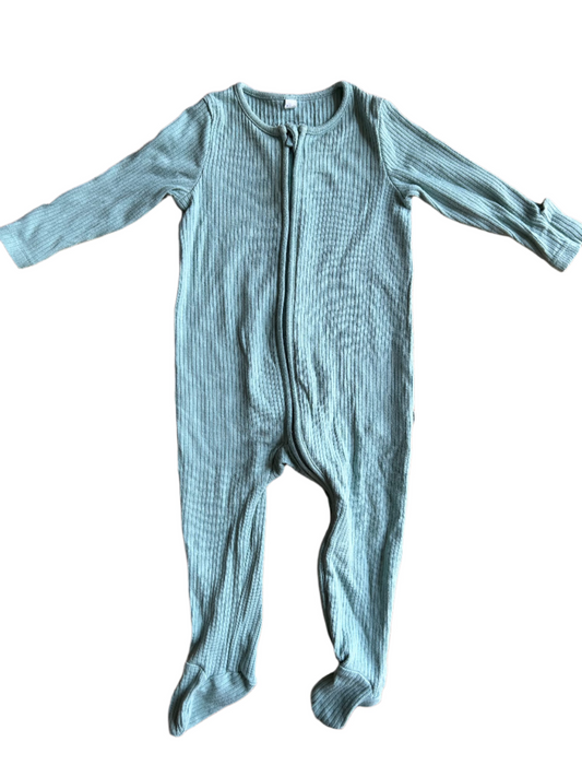 Clever Zip Mint Jumpsuit - size 74 (6-9M)