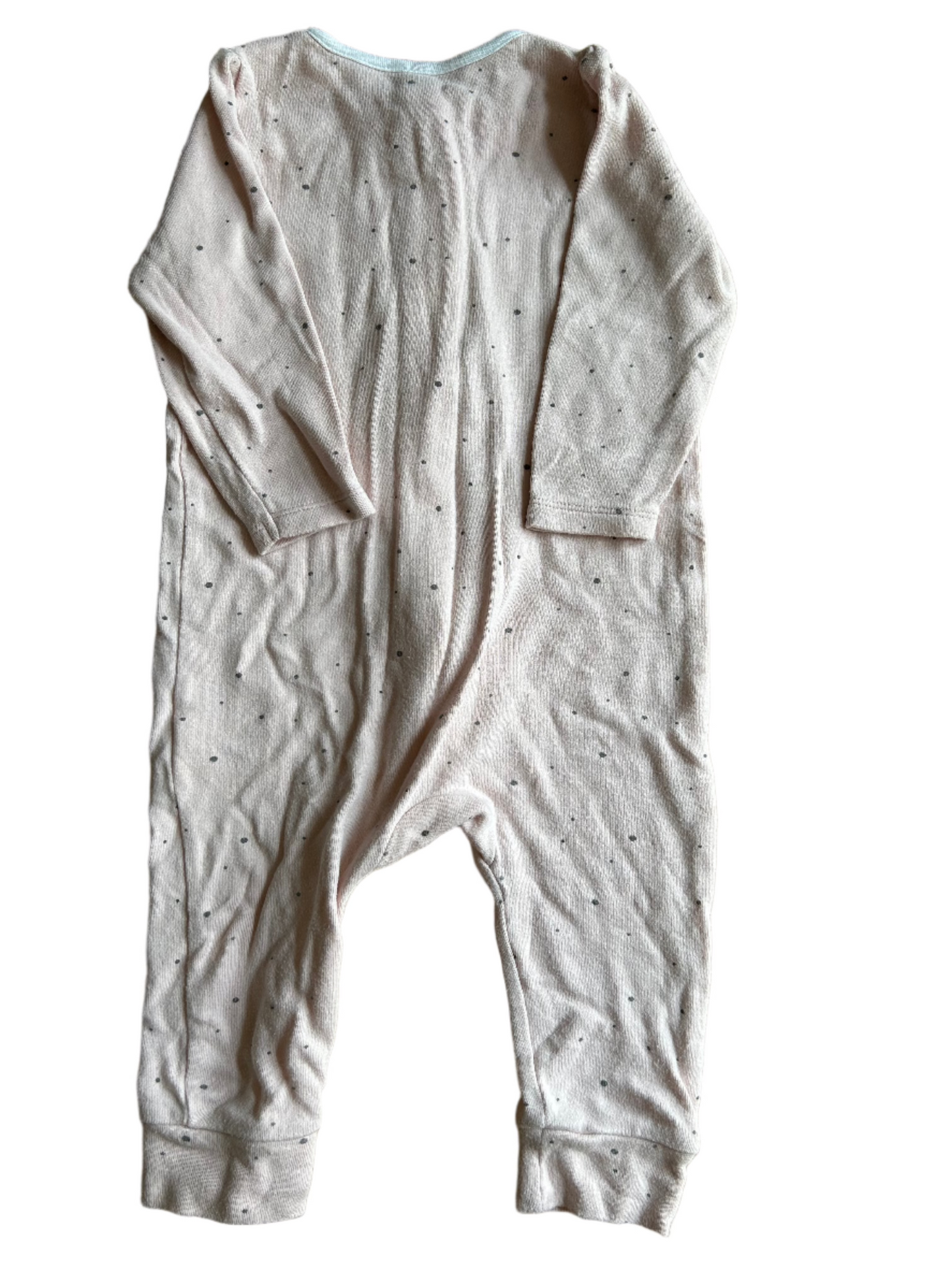 Roze Clever Zip Jumpsuit - maat 74/80 (9-12M)