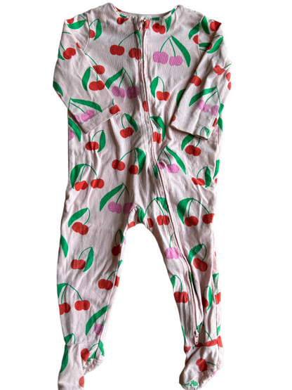 Roze jumpsuit met lange mouwen - maat 74-80 (6-12M)