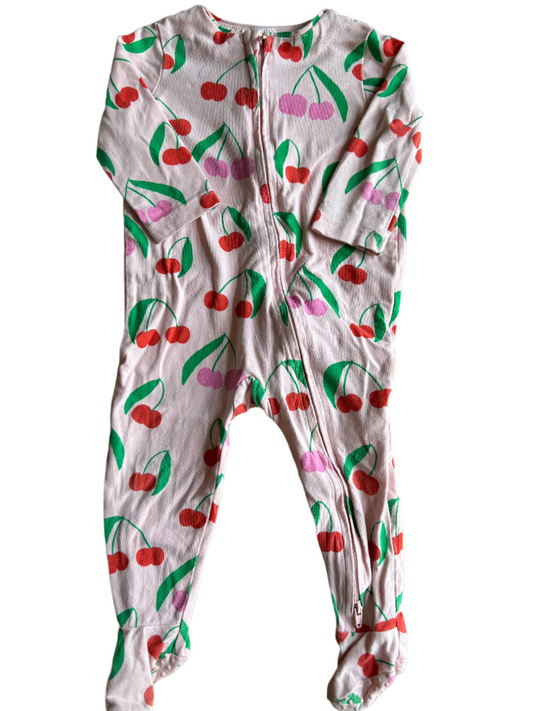 Roze jumpsuit met lange mouwen - maat 74-80 (6-12M)