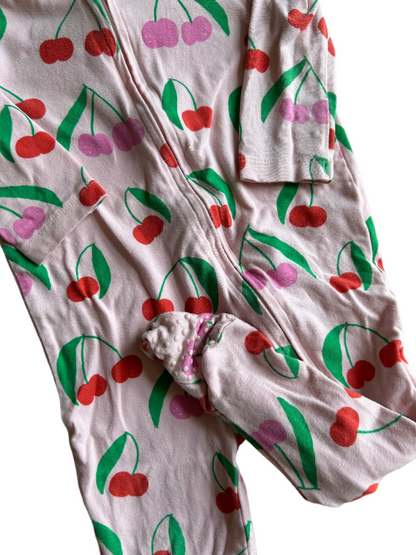 Roze jumpsuit met lange mouwen - maat 74-80 (6-12M)
