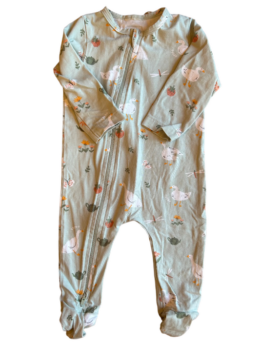 Mint Baby Jumpsuit met Lange Mouwen - maat 68 (3-6M)