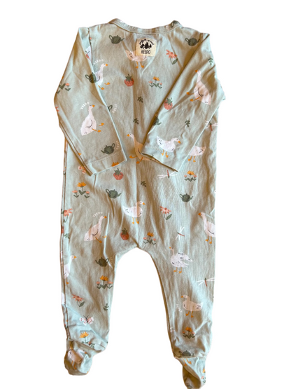 Mint Baby Jumpsuit met Lange Mouwen - maat 68 (3-6M)