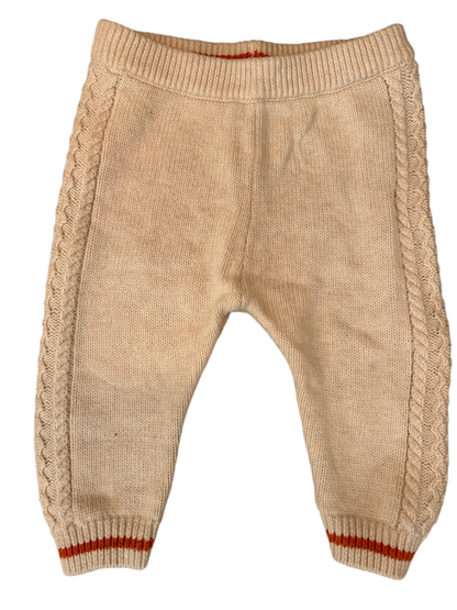 Baby Mori Knitted Pants - size 74-80 (6-9M)