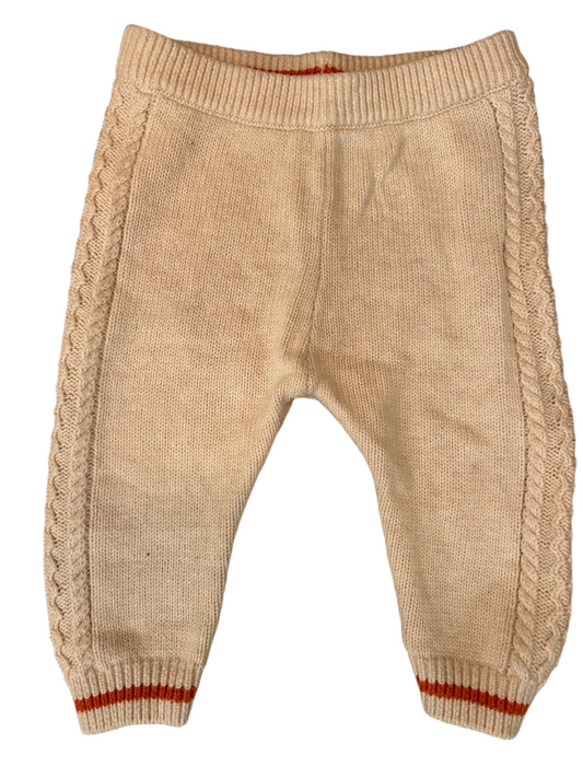 Baby Mori Knitted Pants - size 74-80 (6-9M)