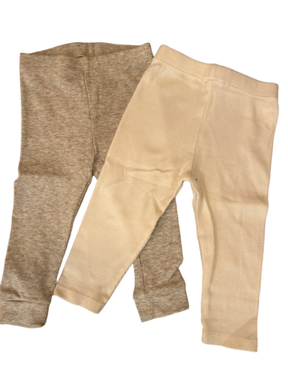2 Pack Baby Leggings - size 74 (6-9M)