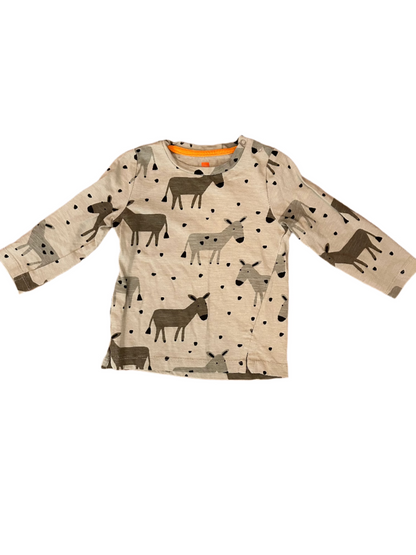 Groen jongensshirt - maat 86 (12-18M)