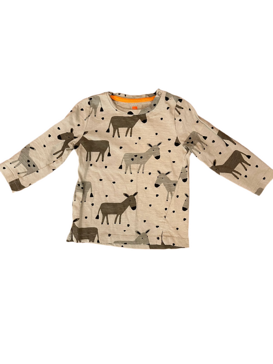 Groen jongensshirt - maat 86 (12-18M)