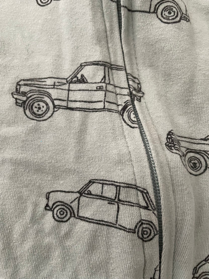 Groene auto Onesie - maat 74-80 (6-12M)