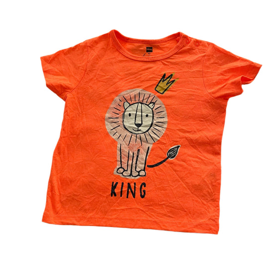 Oranje t-shirt - maat 92 (18-24M)