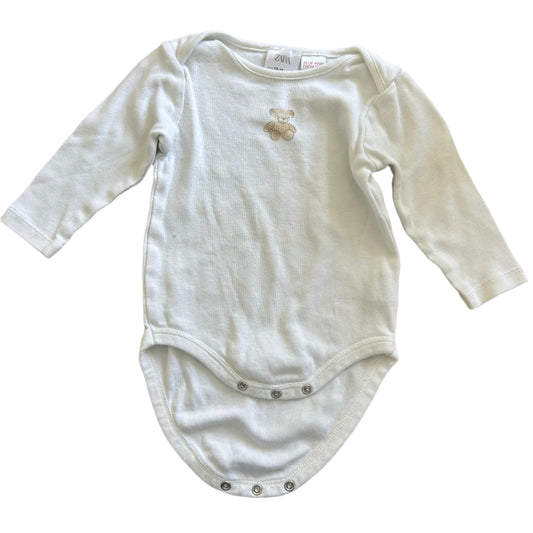 Twee rompertjes met lange mouwen - maat 86 (12-18M)