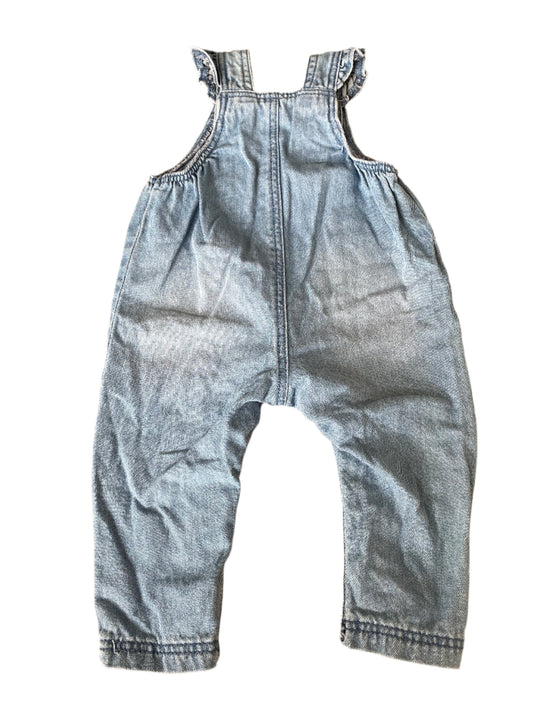 Baby dungarees denim - size 68 (4-6M)