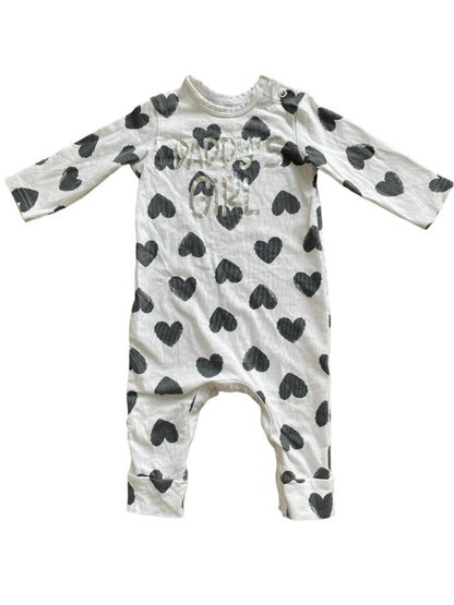 Onesie met lange mouwen voor een papa's kindje - maat 60-68 (3-6M)