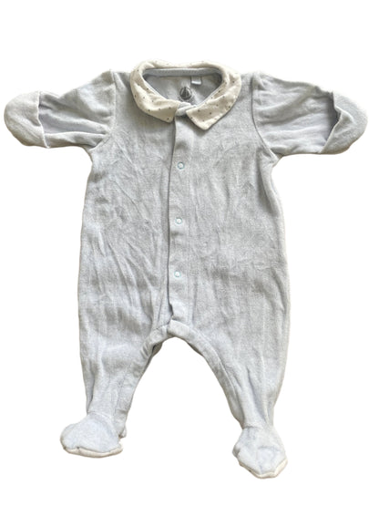 Pyjama voor baby's van fluweel - Maat 50 (pasgeboren)