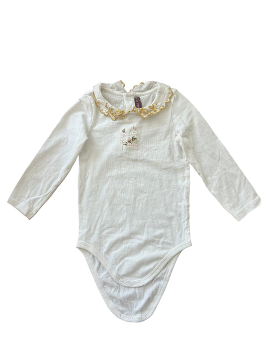 Long-sleeve Romper - Size 80 (9-12M)