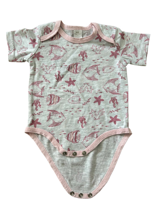 Short-sleeve Romper - Size 68 (3-6M)