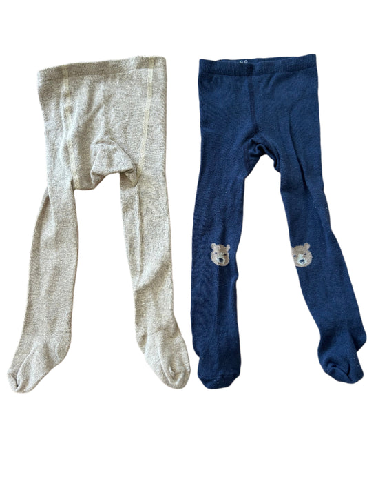 Two pair of tights - size 68/74 (4-9M)