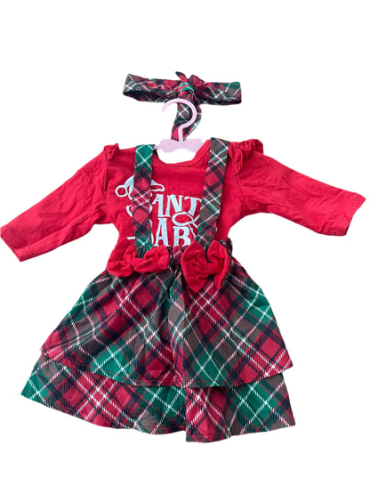 3-delige kerstoutfit - maat 62 (4-6M)