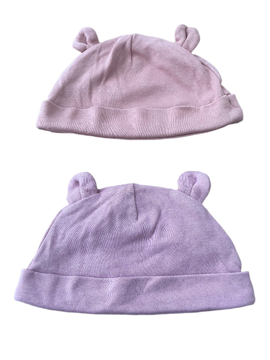 Drie babymutsjes - maat 50 - 62
