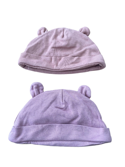 Drie babymutsjes - maat 50 - 62
