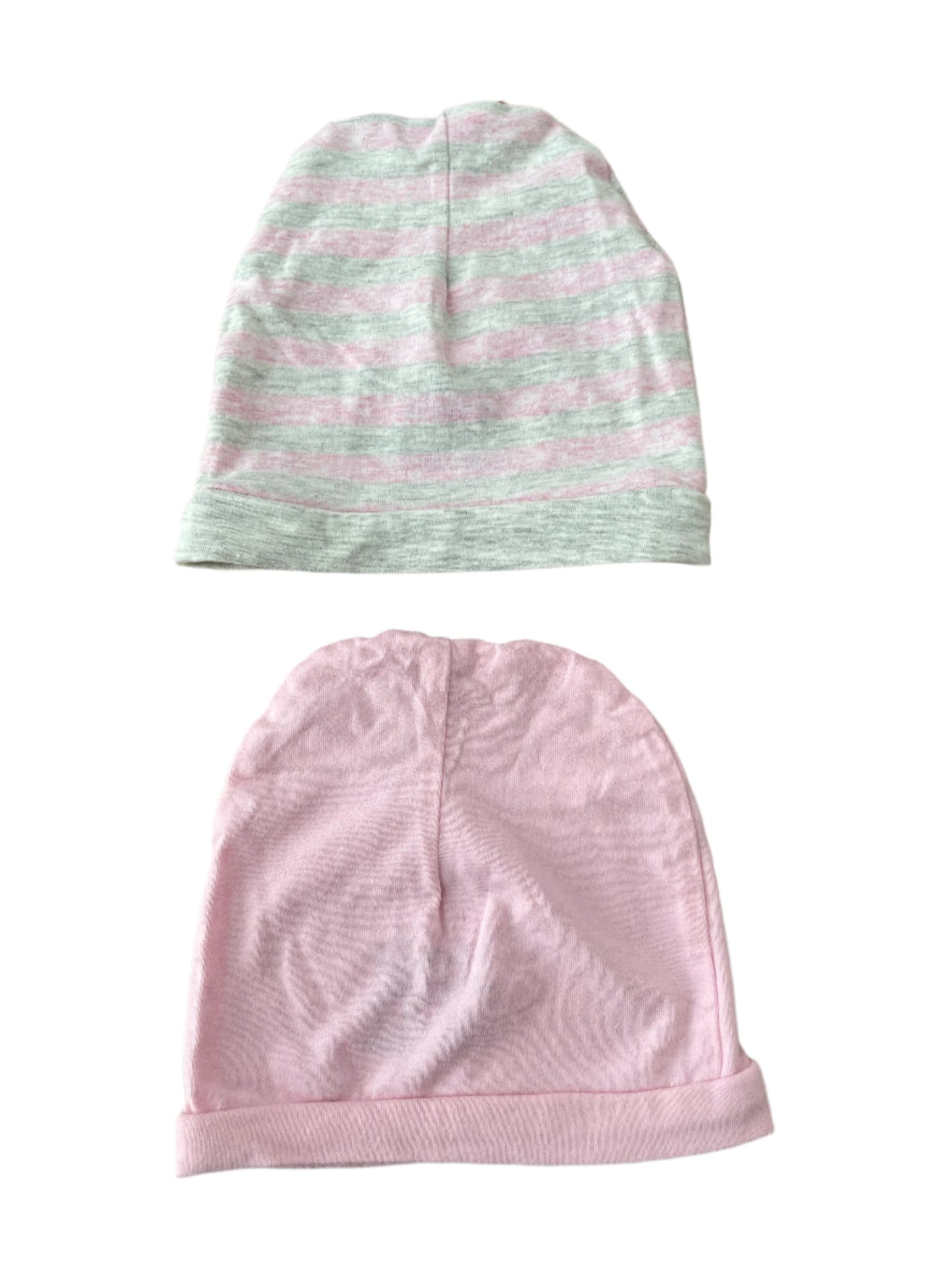 Twee babymutsjes - één maat
