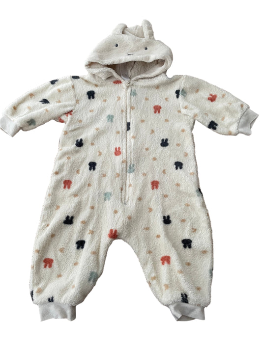 Teddy onesie - maat 80 (9-12M)