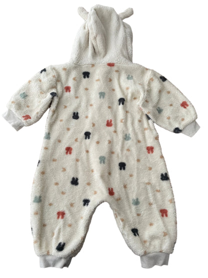 Teddy onesie - maat 80 (9-12M)