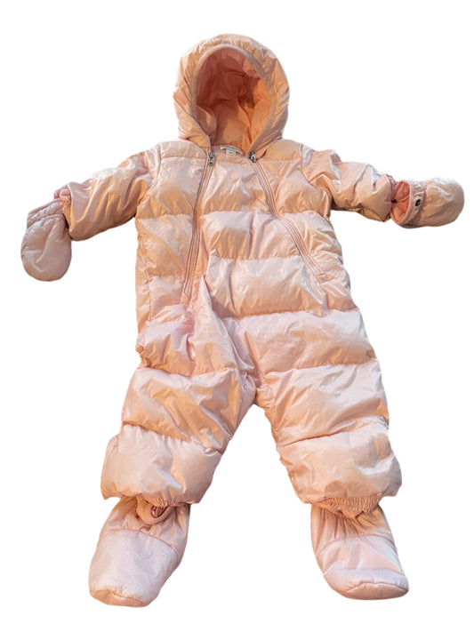 Ralph Lauren Pink Padded & Hooded Baby Snowsuit - size 68 (6M)