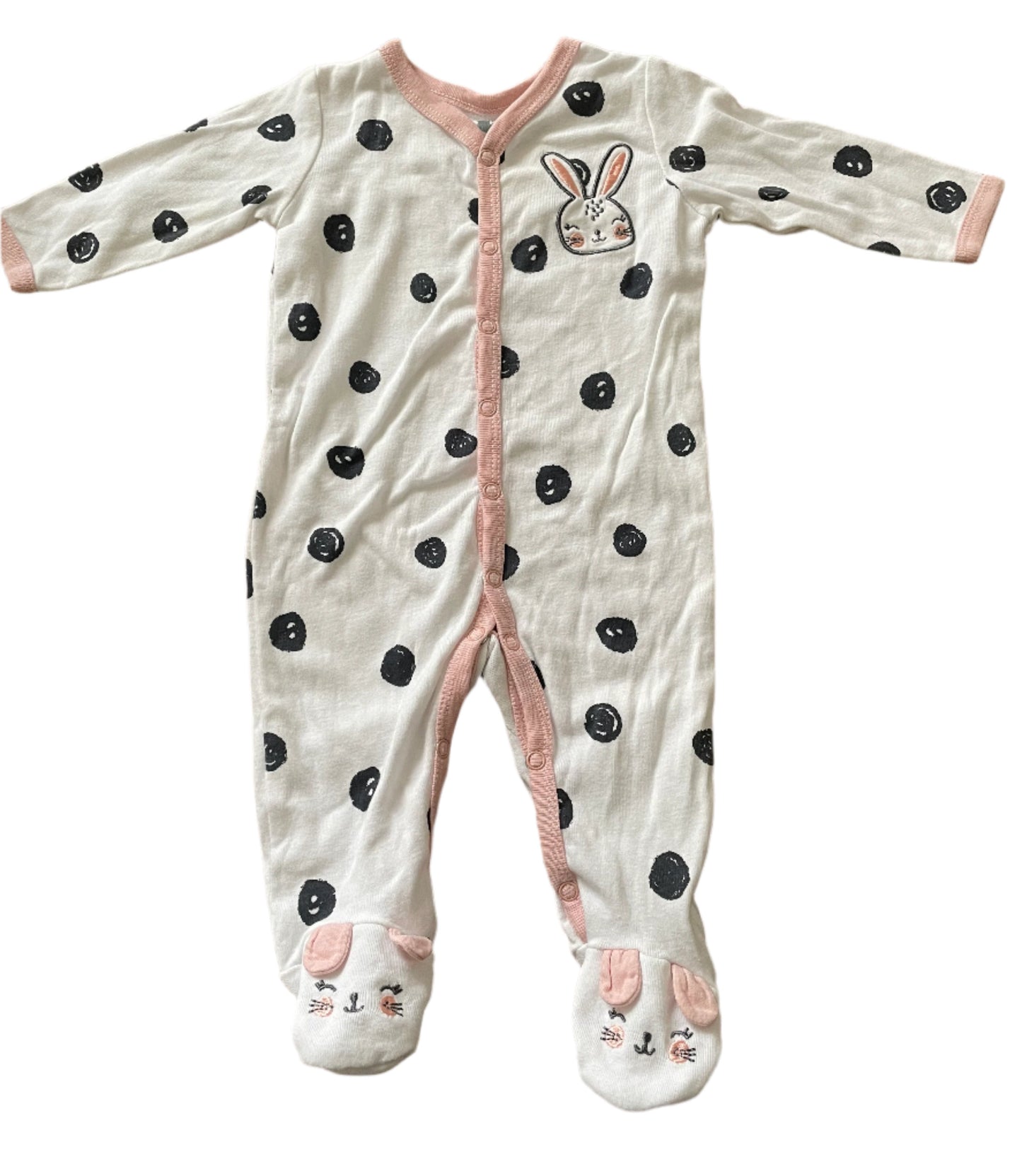 Long-sleeve onesie - size 56-60 (1-3M)