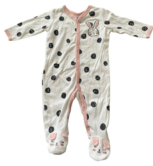 Onesie met lange mouwen - maat 56-60 (1-3M)