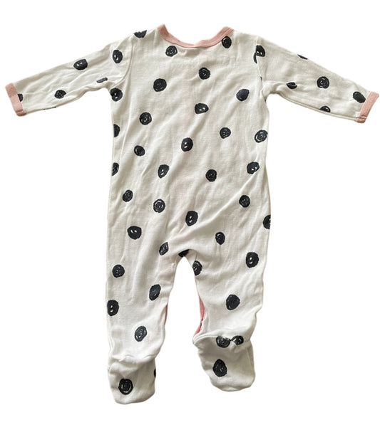 Onesie met lange mouwen - maat 56-60 (1-3M)