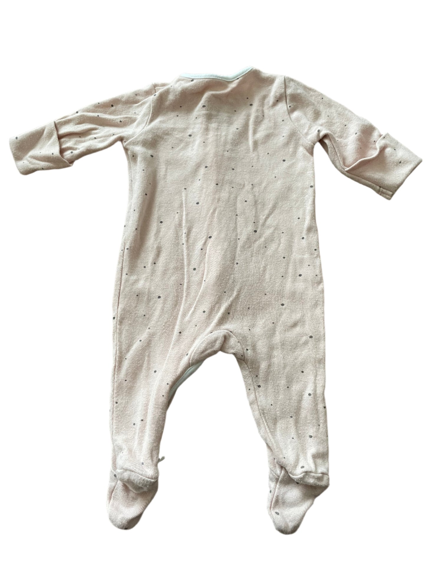 Twee rompertjes met lange mouwen - maat 50 Newborn