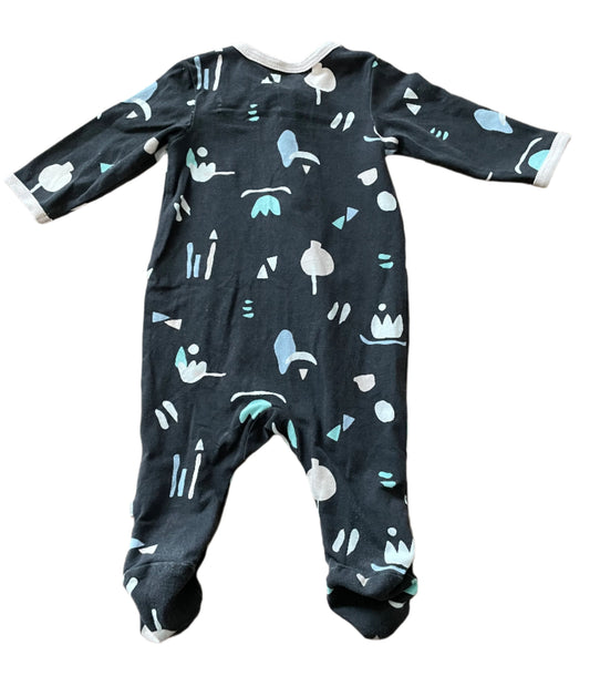 Onesie met lange mouwen - maat 56-60 (1-3M)