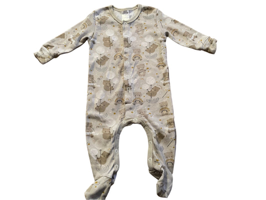 Onesie met lange mouwen - maat 50-60 (0-3M)