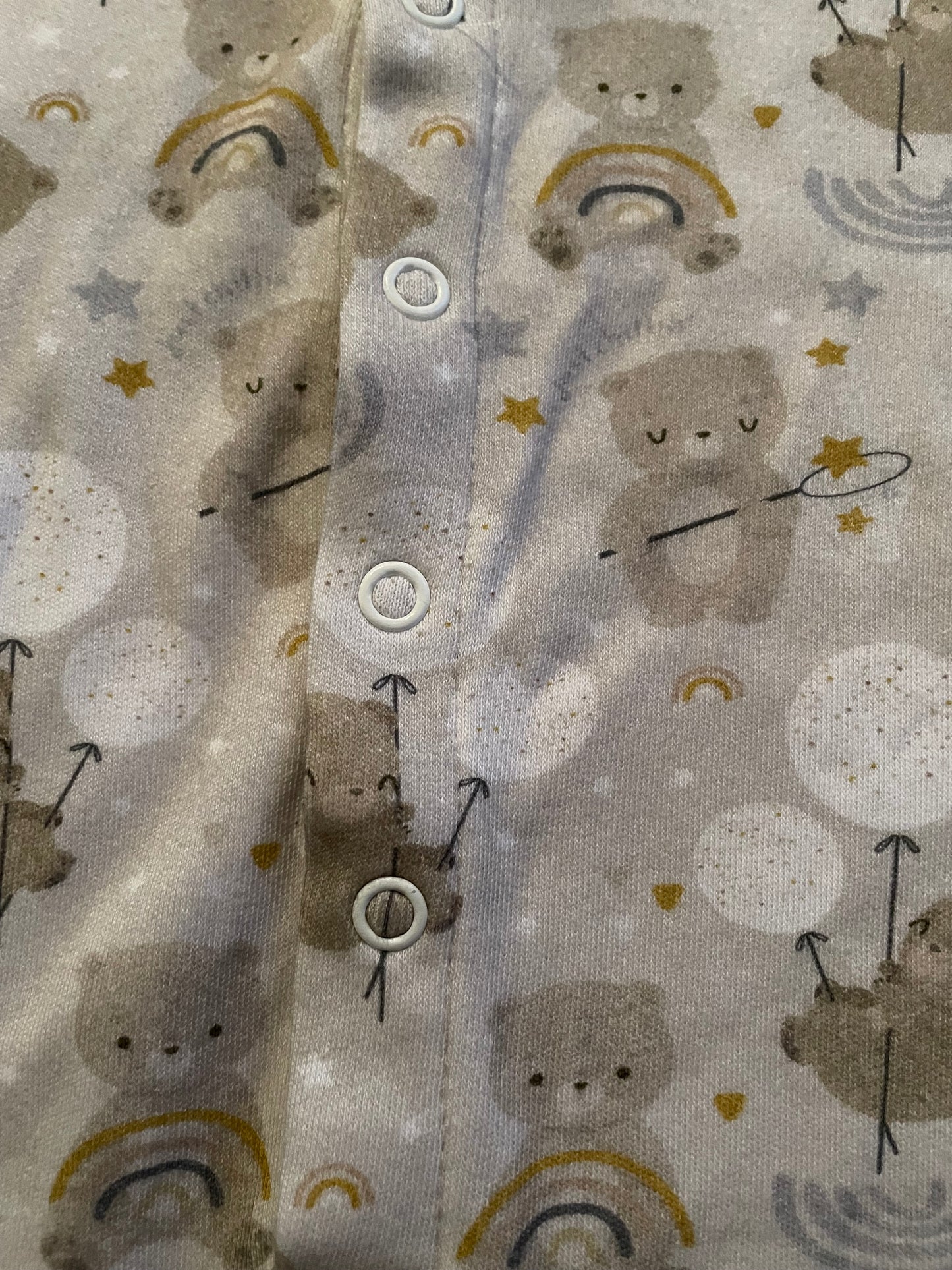 Onesie met lange mouwen - maat 50-60 (0-3M)