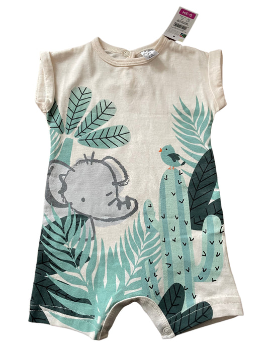 Speelset/romper met korte mouwen - Maat 50-60 (0-3M)