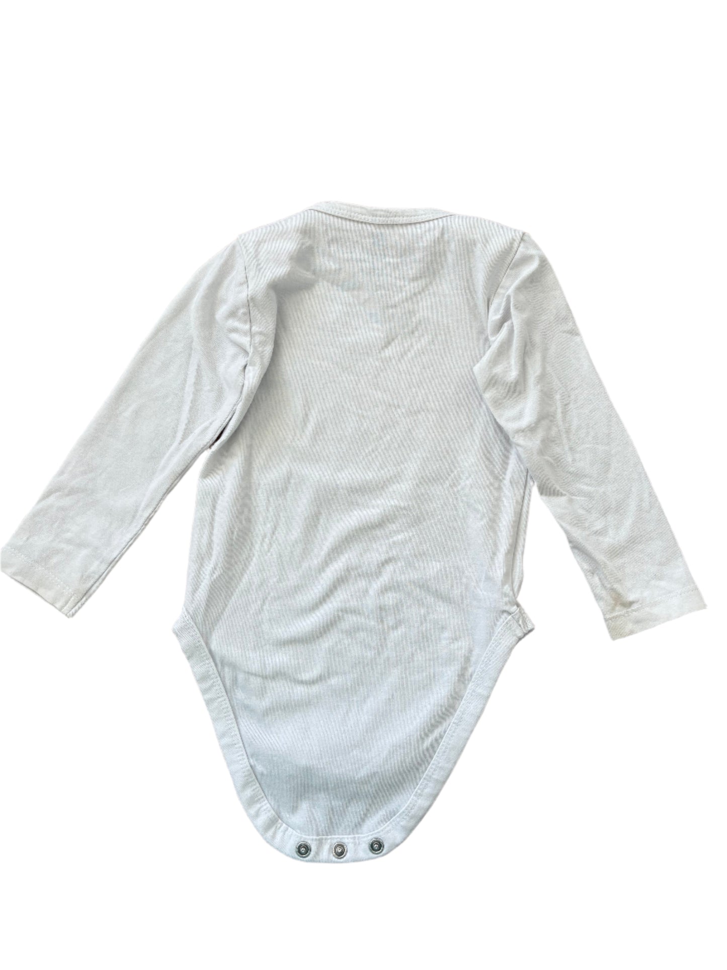 Two Long-Sleeve Rompers - Size 74-80 (6-12M)